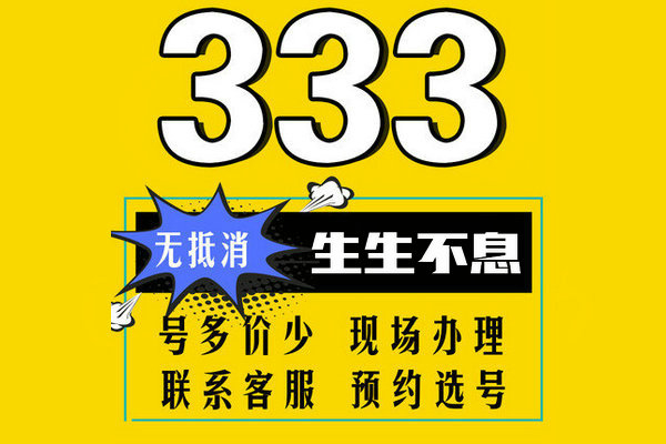 成武尾号333吉祥号